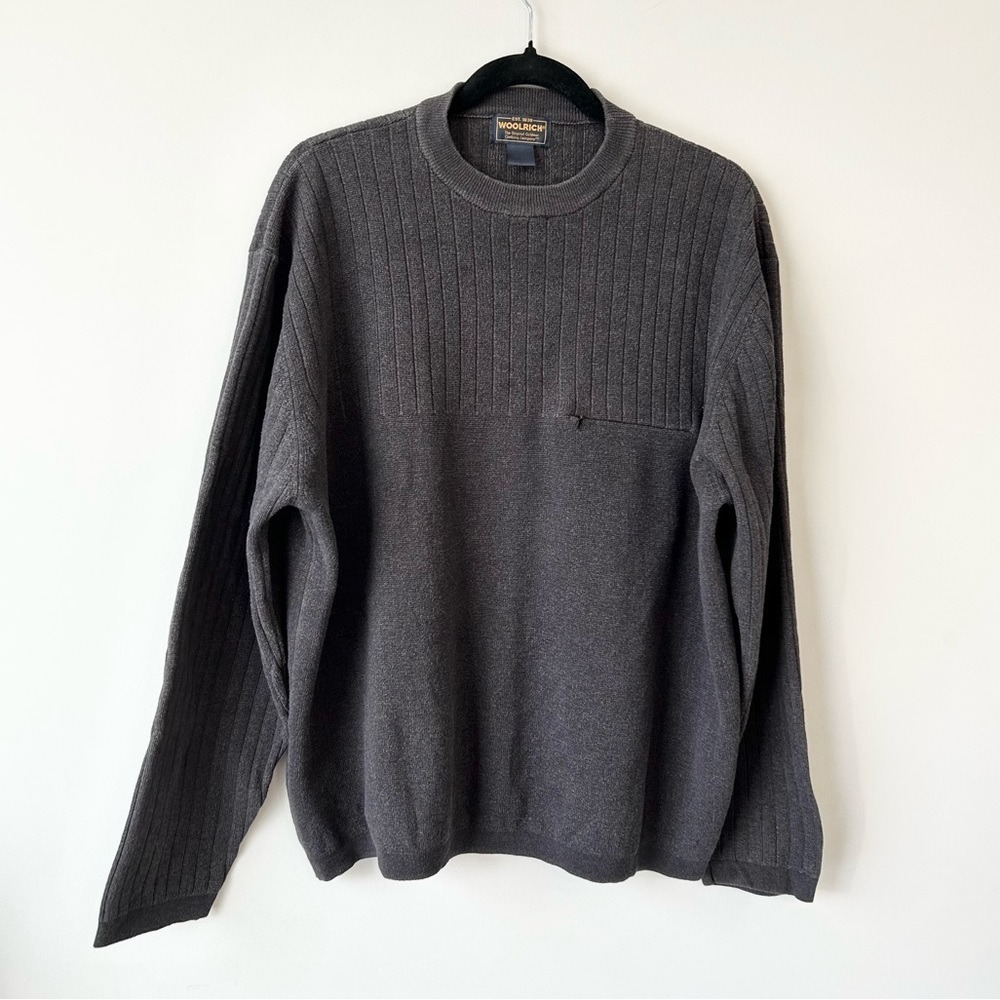Vintage Woolrich Heavy Weight  Grey Pullover Sweater